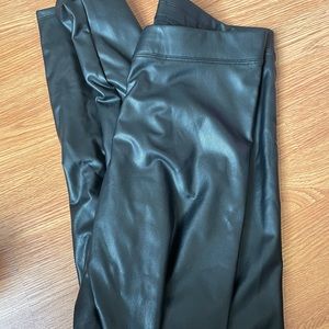 Express women’s faux leather leggings